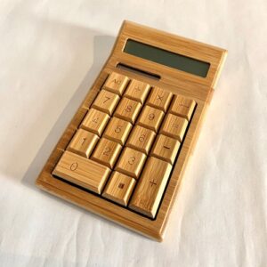 Bamboo 12 Digit Solar Calculator in Stock